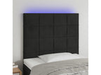 Black Velvet Bed, 90 x 5 x 118 cm