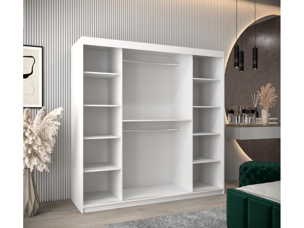 White Wardrobe, 200 x 62 x 200 cm - dlz1766582636862