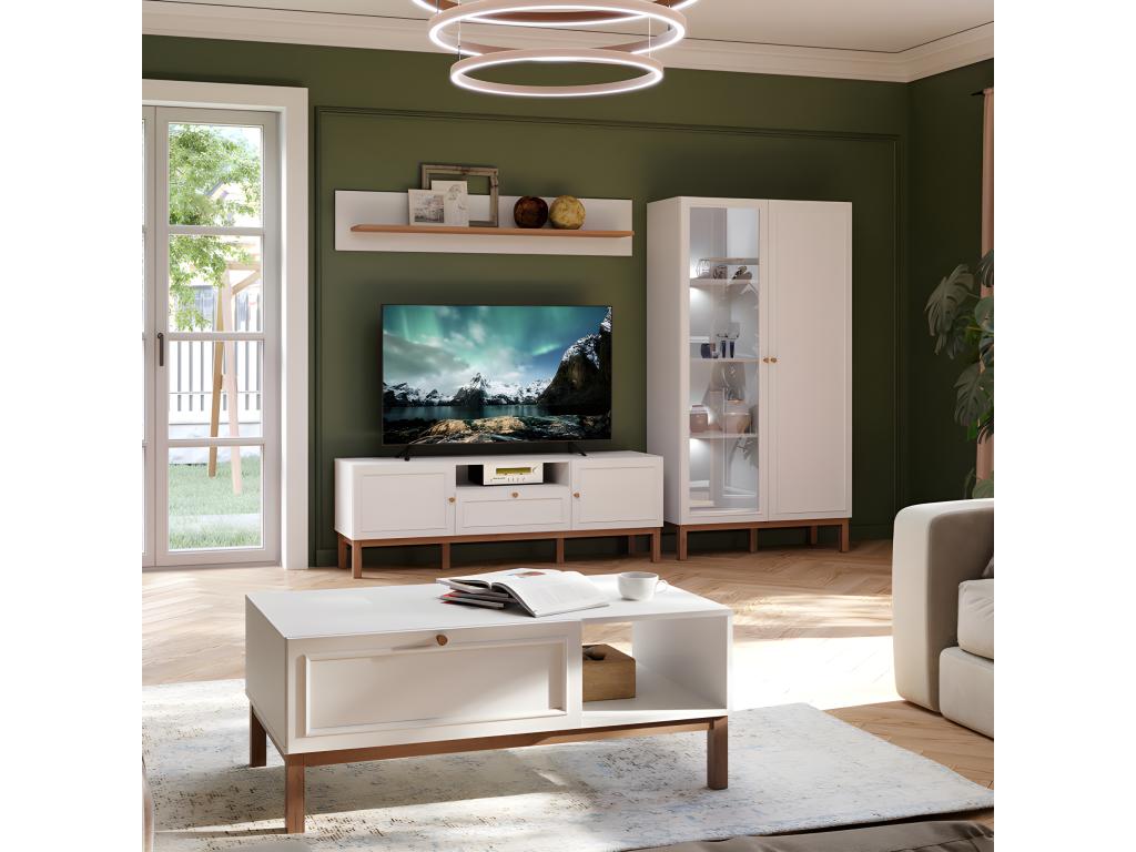 Gray Oak Wood Wardrobe