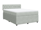 Gray Velvet Mattress, 140 x 200 cm