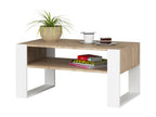 White Oak Wood Coffee Table, 92 x 53 x 45 cm