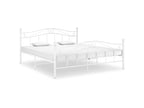 White Metal Bed, 140 x 200 cm