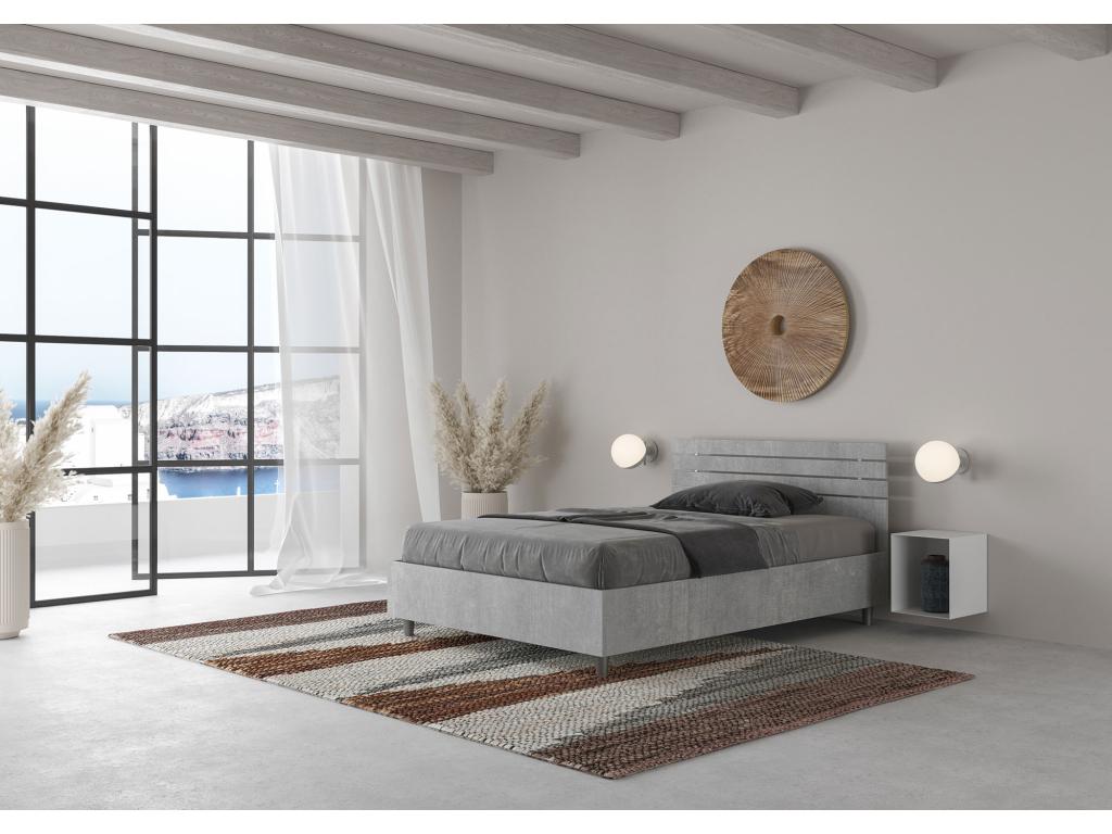 Gray Bed, 120 x 190 cm