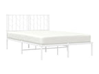 White Metal Bed Frame, 120 x 200 cm