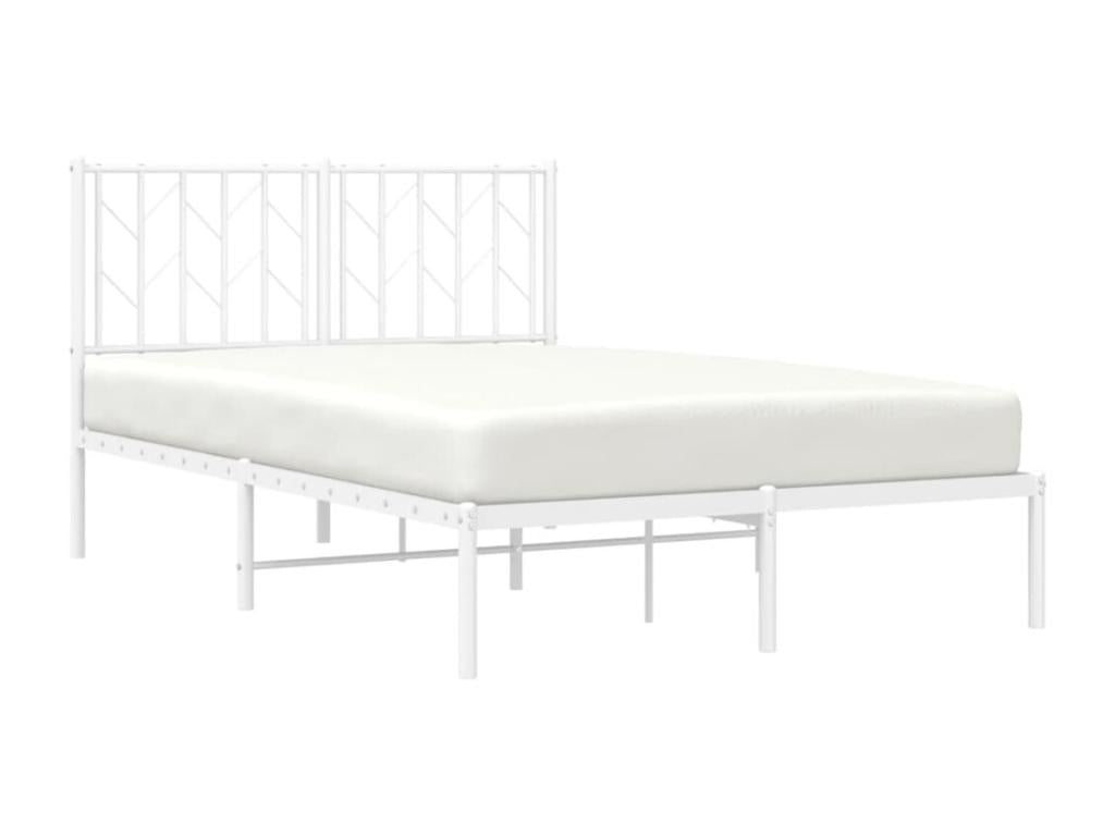 White Metal Bed Frame, 120 x 200 cm