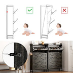 Shoe Cabinet, Entry Home Shoe Cabinet, Entrance Balcony Storage Cabinet, Large Capacity Shoe Rack, Grey