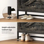 Shoe Cabinet, Entry Home Shoe Cabinet, Entrance Balcony Storage Cabinet, Large Capacity Shoe Rack, Grey