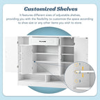Sleek and Modern Shoe Cabinet with Adjustable Shelves, Minimalist Shoe Storage Organizer with Sturdy Top Surface