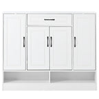 Sleek and Modern Shoe Cabinet with Adjustable Shelves, Minimalist Shoe Storage Organizer with Sturdy Top Surface