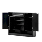 Sleek and Modern Shoe Cabinet with Adjustable Shelves, Minimalist Shoe Storage Organizer with Sturdy Top Surface