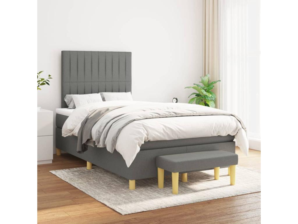 Gray Fabric Mattress, 120 x 200 cm