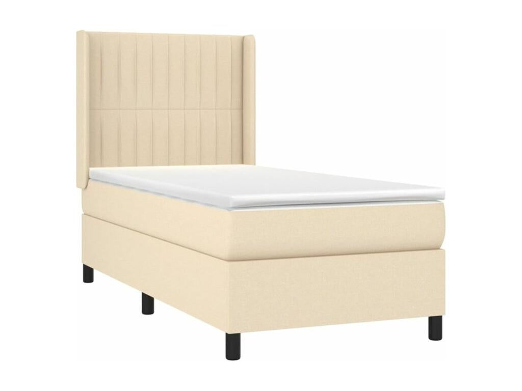 White Fabric Mattress, 90 x 190 cm