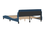 Blue Fabric Bed Frame, 160 x 200 cm