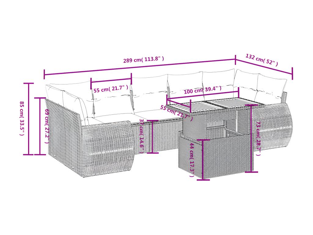Gray Woven Resin Wicker Outdoor Furniture Set - dlz1766582507627