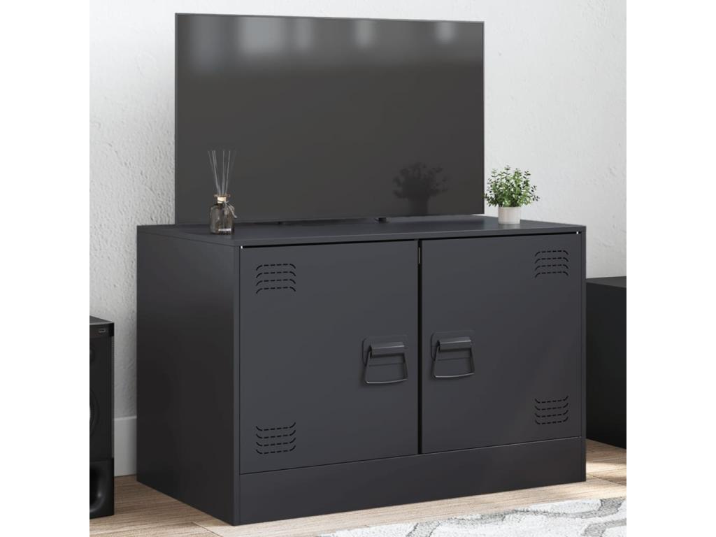 Black TV Stand, 67 x 39 x 44 cm