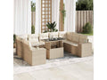 Beige Woven Resin Wicker Outdoor Furniture Set - dlz1766582502788