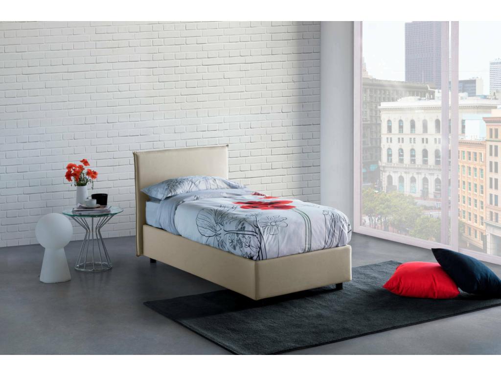 Beige Fabric Mattress, 90 x 190 cm
