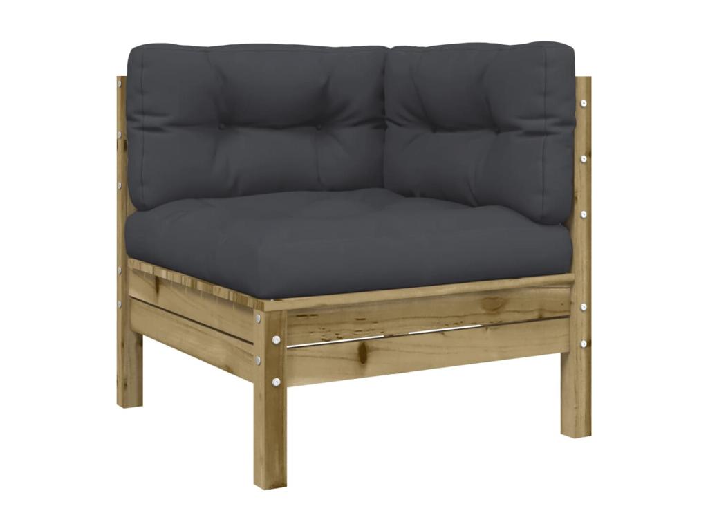 Brown Pine Wood Outdoor Furniture Set - dlz1766582614131