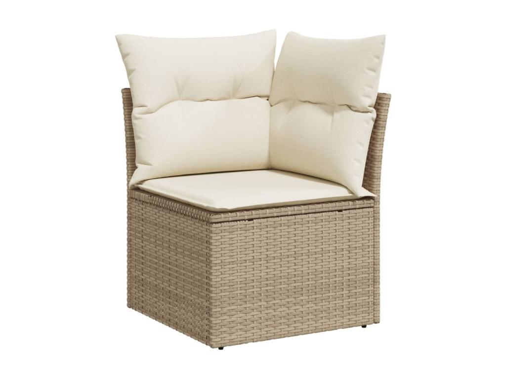 Beige Woven Resin Wicker Outdoor Furniture Set - dlz1766582362233