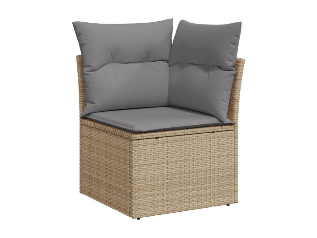 Beige Woven Resin Wicker Outdoor Furniture Set - dlz1766582140976
