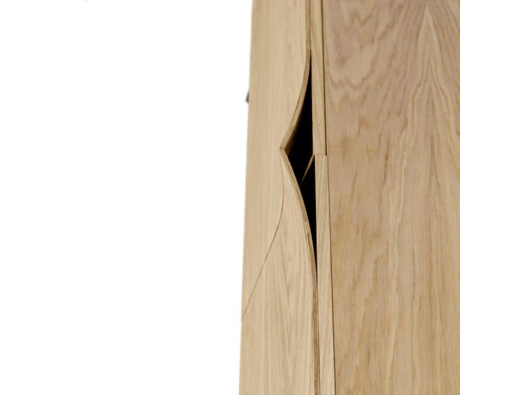 Beige Oak Wood Sideboard