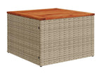 Beige Woven Resin Wicker Outdoor Furniture Set - dlz1766582019589