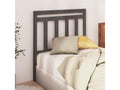 Gray Solid Wood Bed, 81 x 4 x 100 cm
