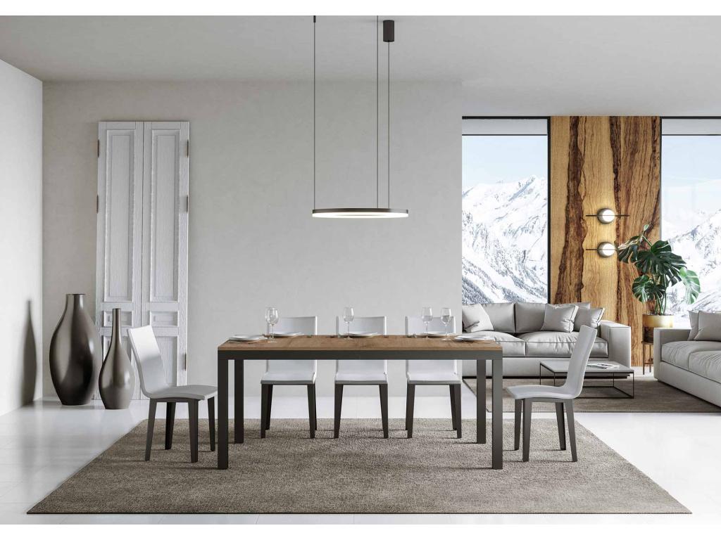 Natural Oak Wood Table, 90 x 180 cm