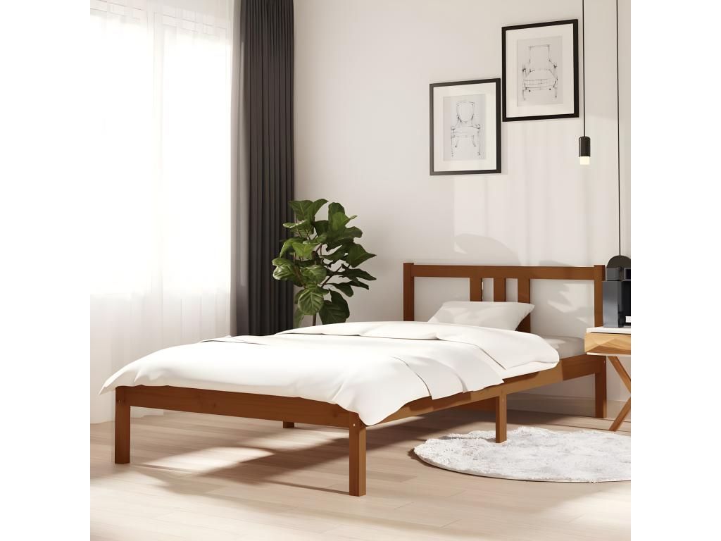 Brown Solid Wood Mattress, 100 x 200 cm - dlz1766582261851
