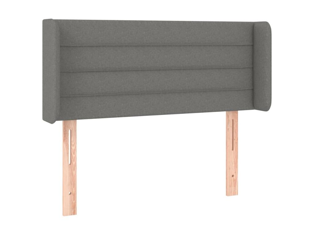Gray Fabric Bed, 83 x 16 x 78 cm