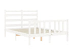 White Solid Wood Bed Frame - dlz1766582343234