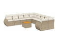 Beige Woven Resin Wicker Outdoor Furniture Set - dlz1766581913724