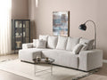Beige Velvet Sofa - dlz1766582625894