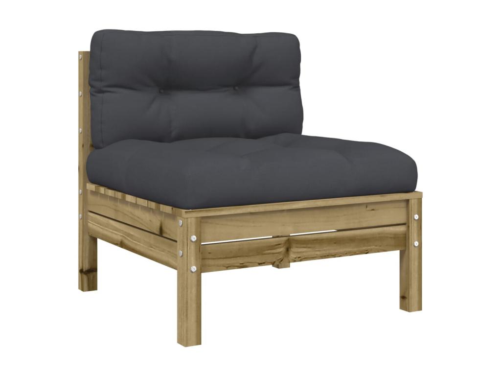 Brown Pine Wood Outdoor Furniture Set - dlz1766582614131