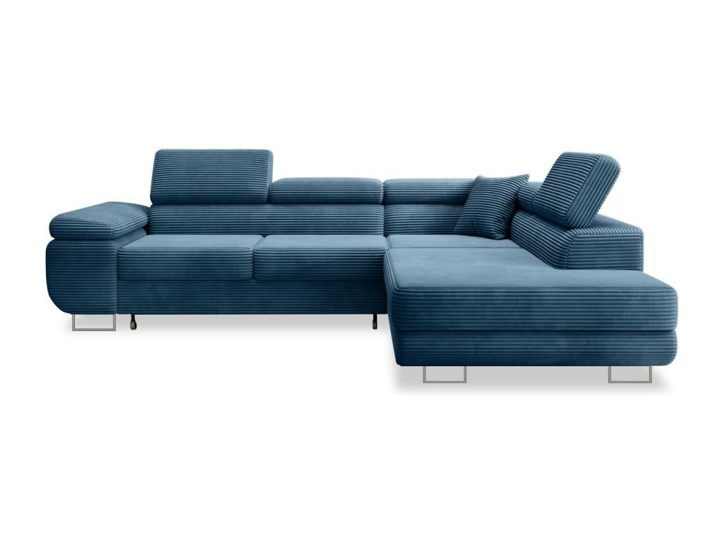 Blue Velvet Sofa Bed