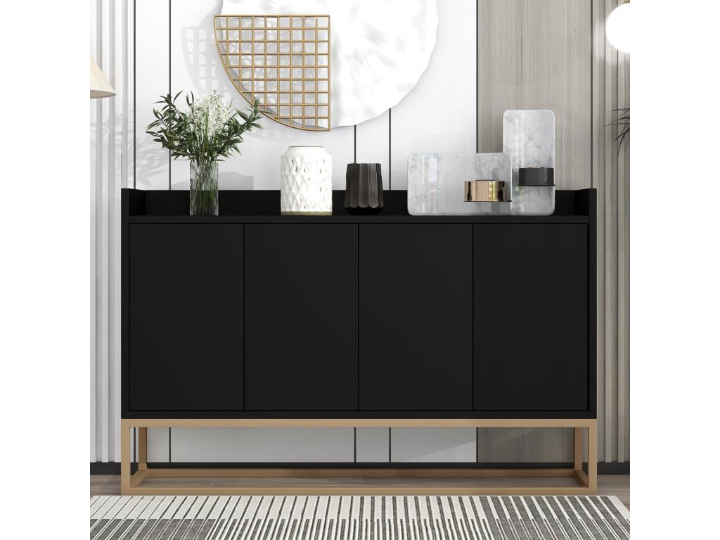 Black Sideboard, 120 x 30 x 80 cm