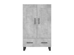 Gray Engineered Wood Sideboard, 69.5 x 31 x 115 cm