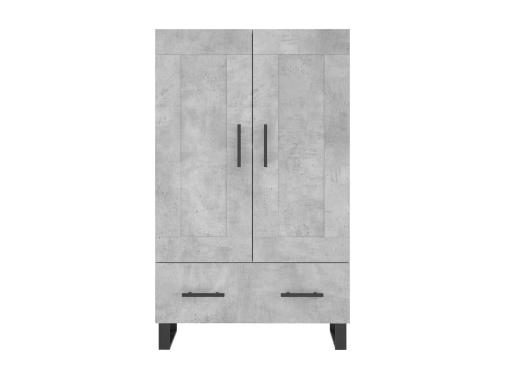 Gray Engineered Wood Sideboard, 69.5 x 31 x 115 cm