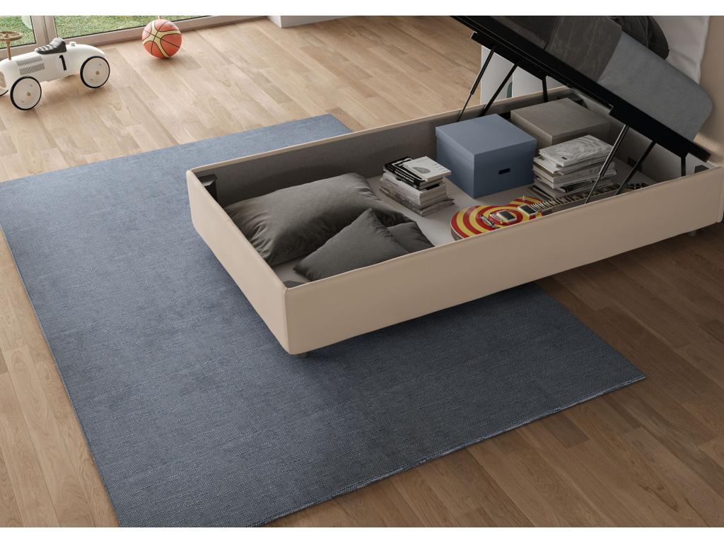 Beige Bed, 80 x 200 cm