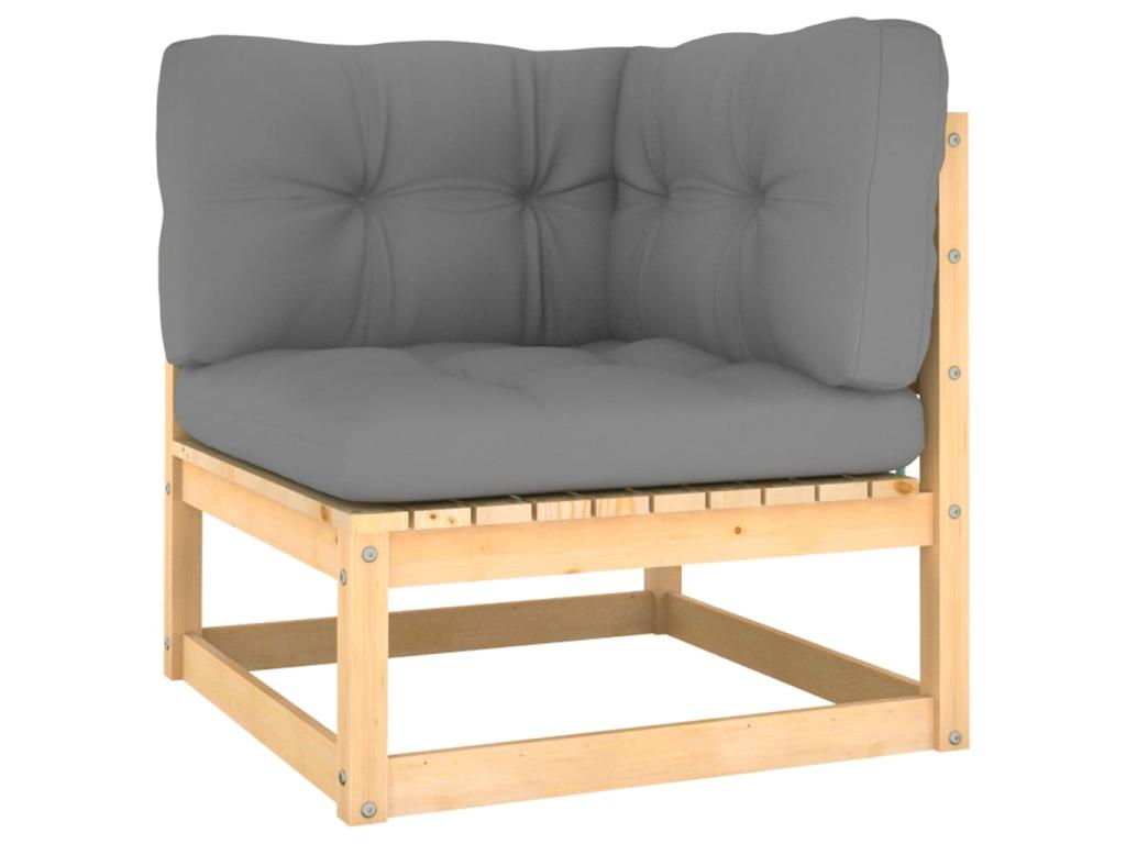 Natural Pine Wood Outdoor Furniture Set