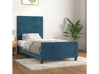 Blue Velvet Bed Frame, 90 x 200 cm