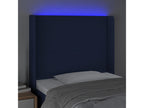 Blue Fabric Bed, 103 x 16 x 118 cm