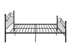 Black Metal Bed Frame, 140 x 200 cm