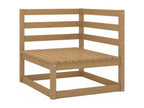 Brown Pine Wood Outdoor Furniture Set