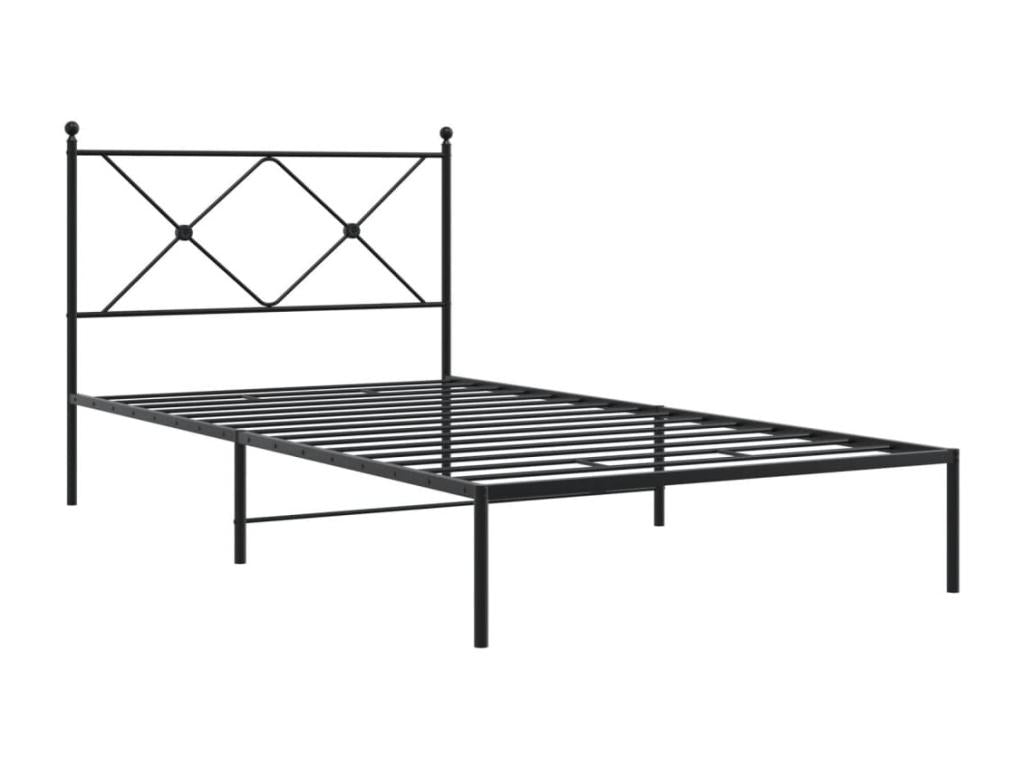 Black Metal Mattress, 100 x 190 cm