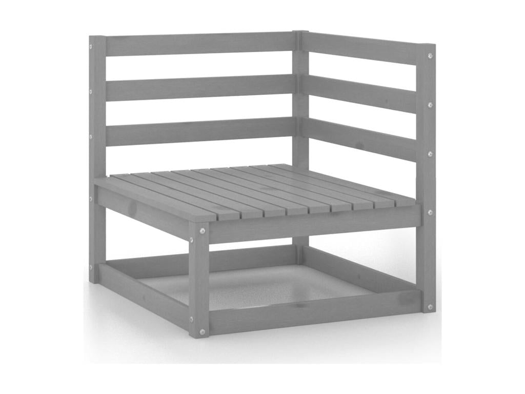 Gray Pine Wood Outdoor Furniture Set - dlz1766582361933