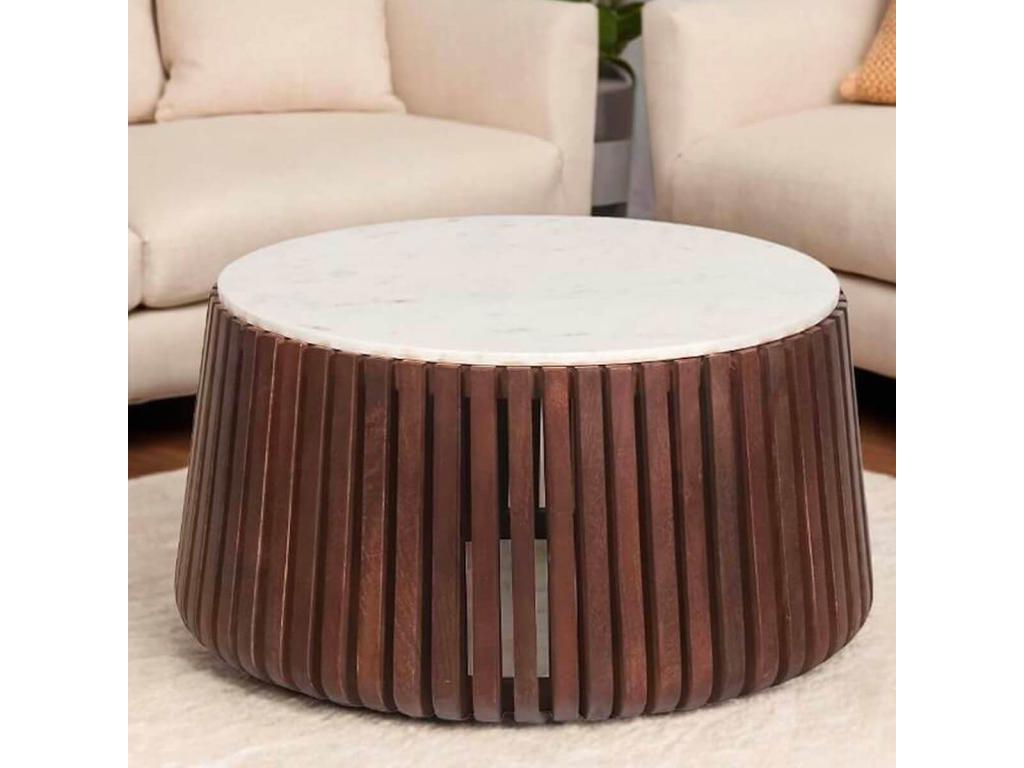 Brown Marble Coffee Table