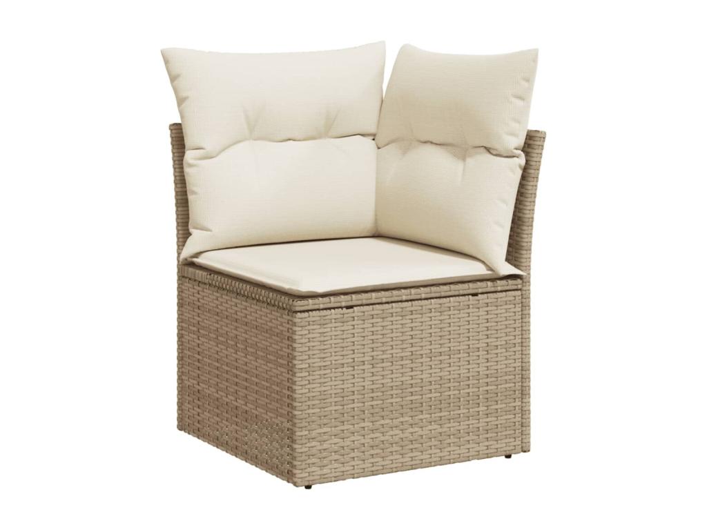 Beige Woven Resin Wicker Outdoor Furniture Set - dlz1766582140589