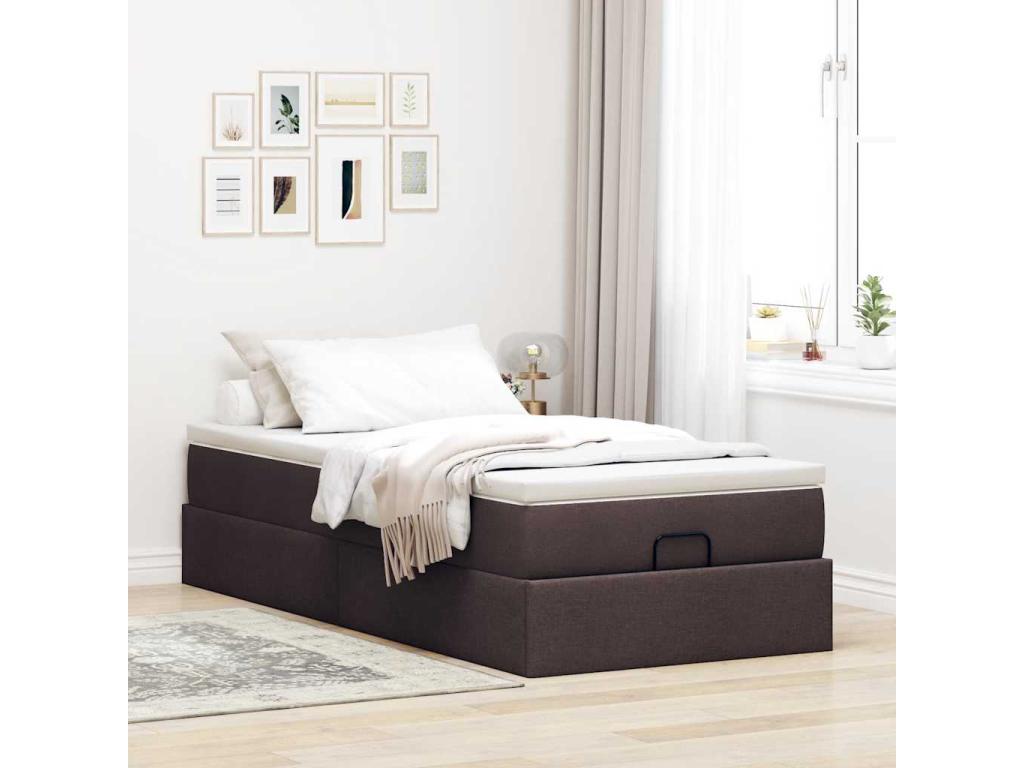 Brown Fabric Mattress, 80 x 200 cm