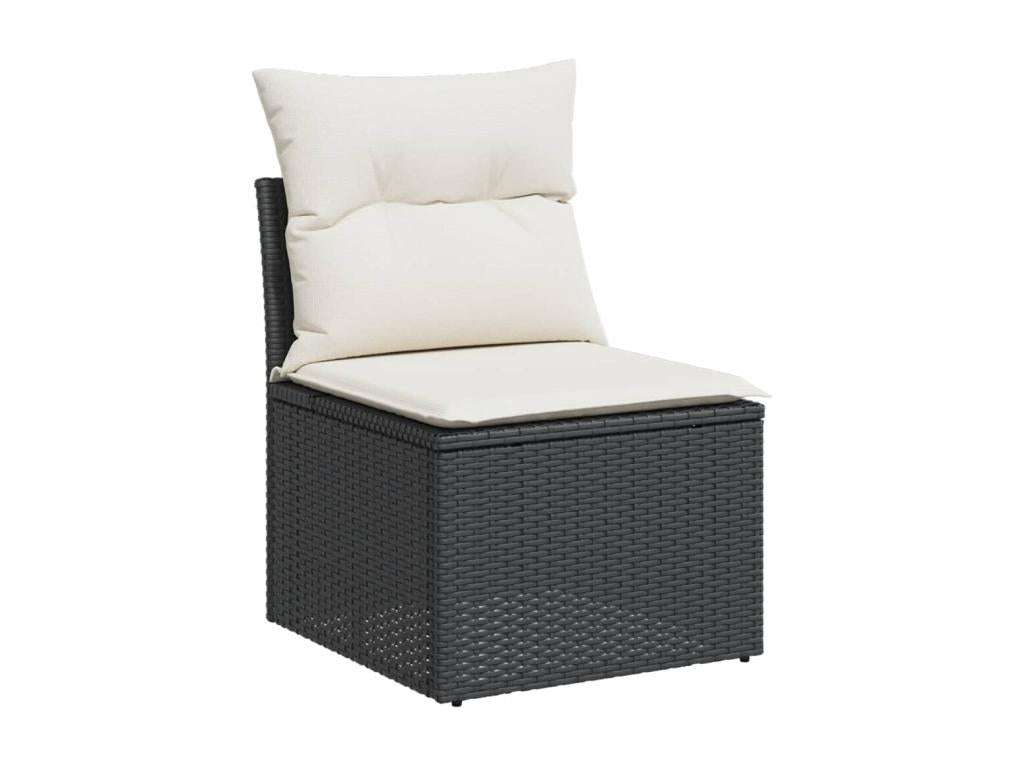 Black Woven Resin Wicker Outdoor Furniture Set - dlz1766582329086